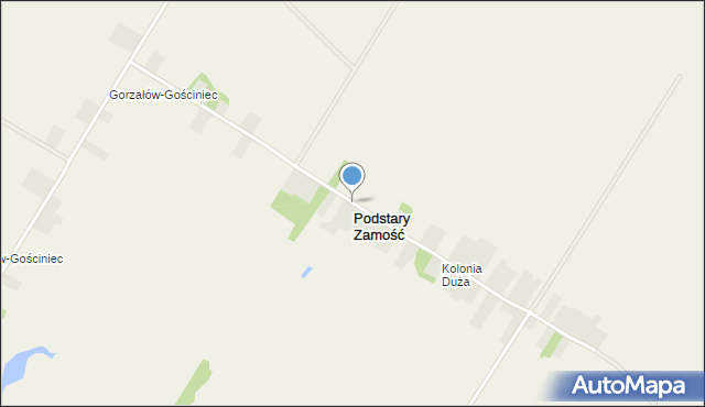 Podstary Zamość, Podstary Zamość, mapa Podstary Zamość