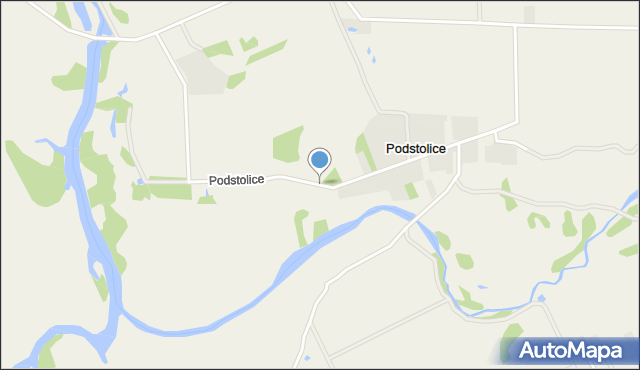 Podstolice gmina Maciejowice, Podstolice, mapa Podstolice gmina Maciejowice