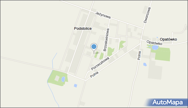 Podstolice gmina Nekla, Poziomkowa, mapa Podstolice gmina Nekla