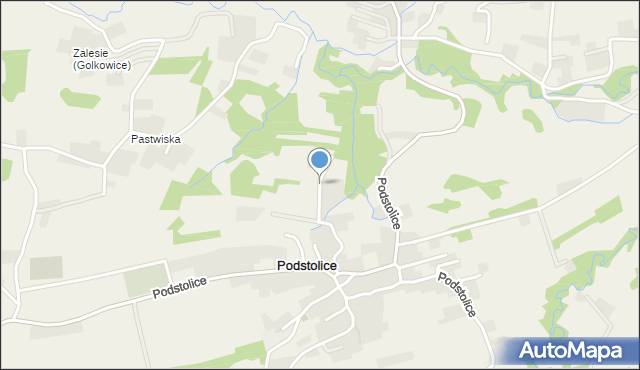 Podstolice gmina Wieliczka, Podstolice, mapa Podstolice gmina Wieliczka