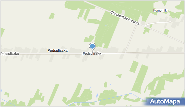 Podsuliszka, Podsuliszka, mapa Podsuliszka