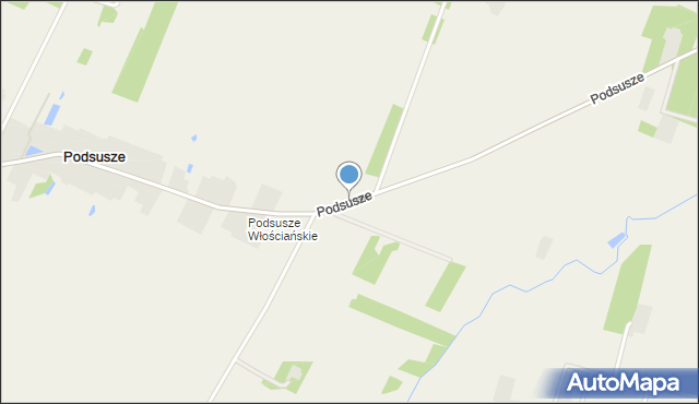 Podsusze, Podsusze, mapa Podsusze