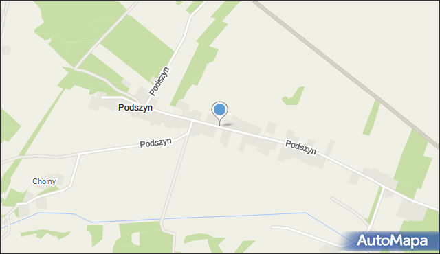 Podszyn, Podszyn, mapa Podszyn