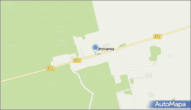 Podtrzcianka, Podtrzcianka, mapa Podtrzcianka