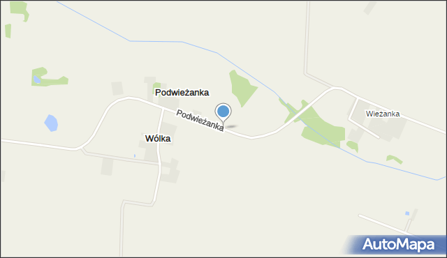 Podwieżanka, Podwieżanka, mapa Podwieżanka