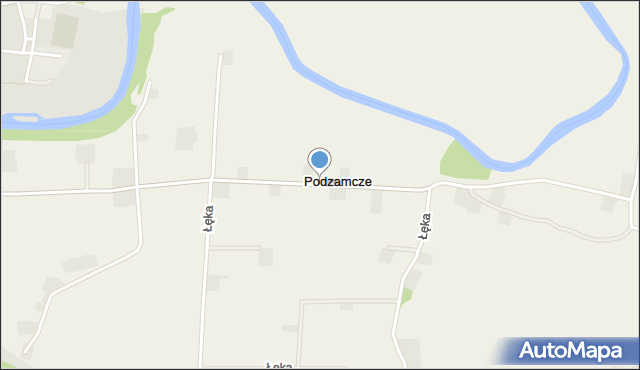 Podzamcze gmina Nowy Korczyn, Podzamcze, mapa Podzamcze gmina Nowy Korczyn