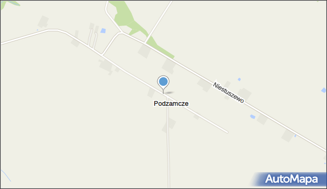 Podzamcze gmina Raciążek, Podzamcze, mapa Podzamcze gmina Raciążek