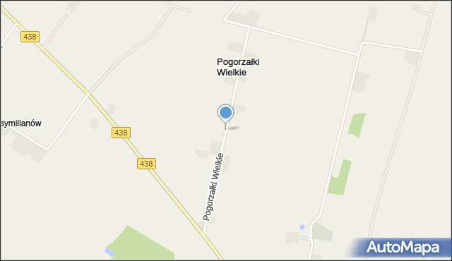 Pogorzałki Wielkie, Pogorzałki Wielkie, mapa Pogorzałki Wielkie