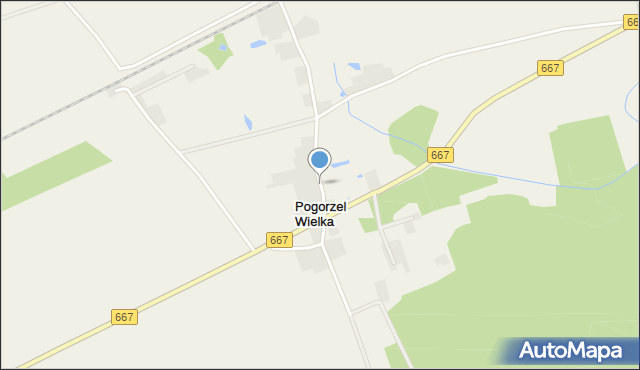 Pogorzel Wielka, Pogorzel Wielka, mapa Pogorzel Wielka