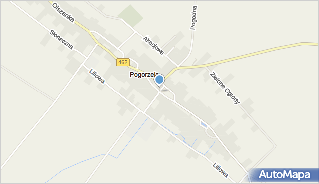 Pogorzela gmina Olszanka, Pogorzela, mapa Pogorzela gmina Olszanka