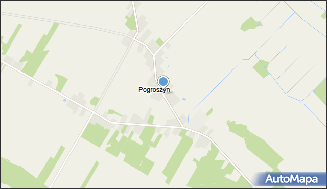 Pogroszyn, Pogroszyn, mapa Pogroszyn