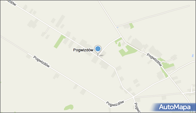 Pogwizdów gmina Charsznica, Pogwizdów, mapa Pogwizdów gmina Charsznica