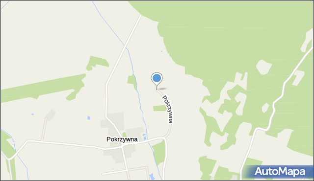 Pokrzywna gmina Stromiec, Pokrzywna, mapa Pokrzywna gmina Stromiec