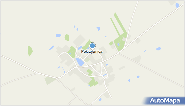 Pokrzywnica gmina Szydłowo, Pokrzywnica, mapa Pokrzywnica gmina Szydłowo