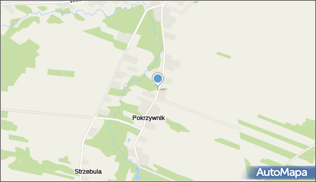 Pokrzywnik gmina Dobre, Pokrzywnik, mapa Pokrzywnik gmina Dobre