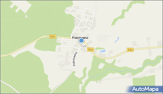 Pokrzywno gmina Gruta, Pokrzywno, mapa Pokrzywno gmina Gruta