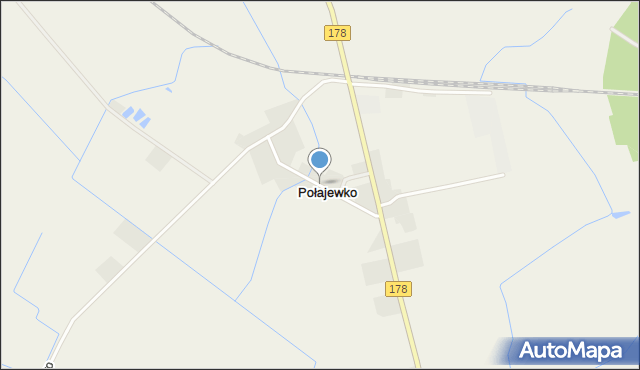 Połajewko, Połajewko, mapa Połajewko