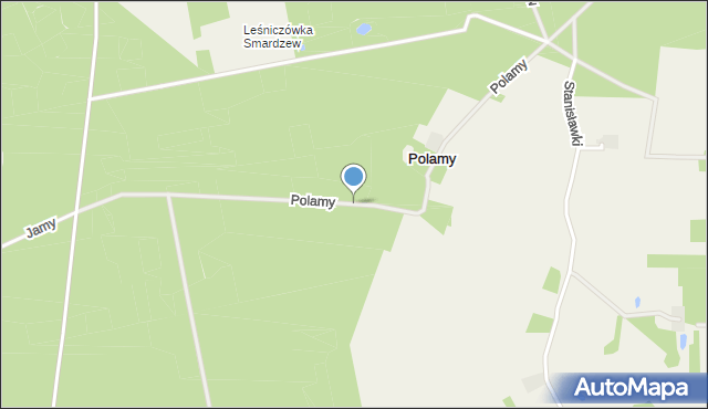 Polamy, Polamy, mapa Polamy