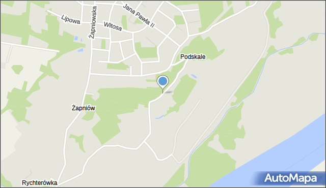 Połaniec powiat staszowski, Podskale, mapa Połaniec powiat staszowski