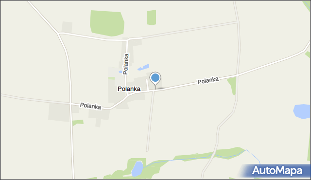 Polanka gmina Ruja, Polanka, mapa Polanka gmina Ruja