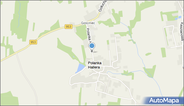 Polanka Hallera, Polanka Hallera, mapa Polanka Hallera