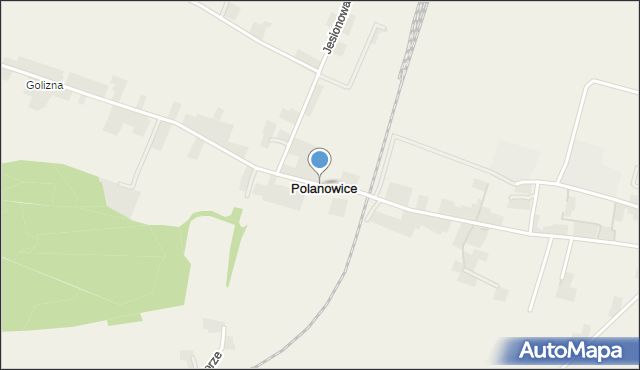 Polanowice gmina Słomniki, Polanowice, mapa Polanowice gmina Słomniki