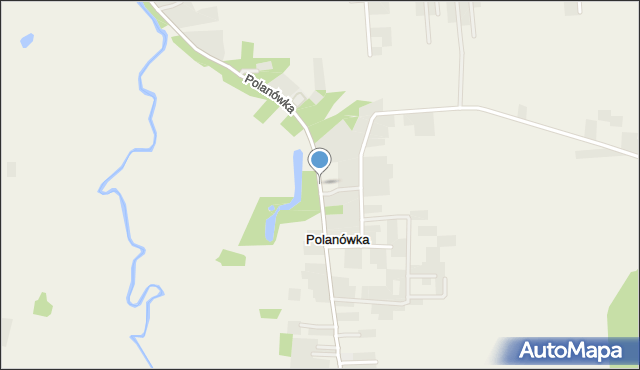 Polanówka gmina Strzyżewice, Polanówka, mapa Polanówka gmina Strzyżewice