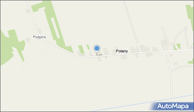 Polany gmina Krynice, Polany, mapa Polany gmina Krynice