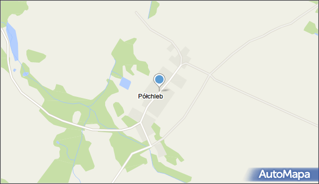 Półchleb, Półchleb, mapa Półchleb