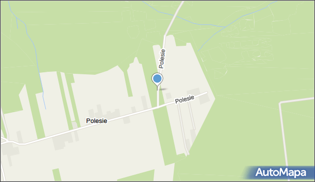 Polesie gmina Rudniki, Polesie, mapa Polesie gmina Rudniki