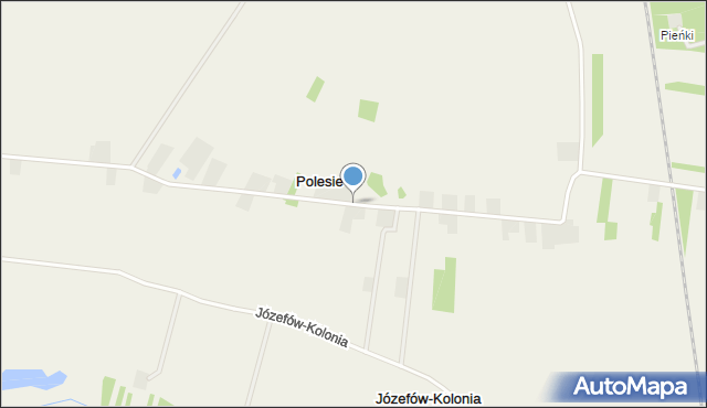 Polesie gmina Wartkowice, Polesie, mapa Polesie gmina Wartkowice