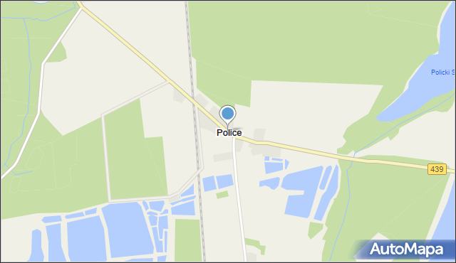 Police gmina Krośnice, Police, mapa Police gmina Krośnice