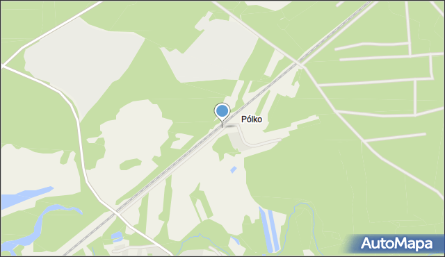 Pólko gmina Kluki, Pólko, mapa Pólko gmina Kluki