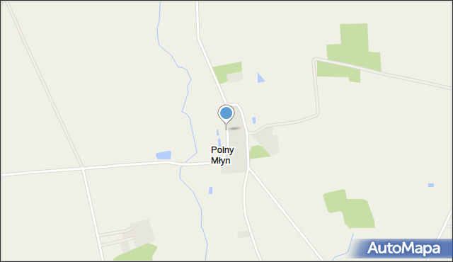 Polny Młyn gmina Przasnysz, Polny Młyn, mapa Polny Młyn gmina Przasnysz