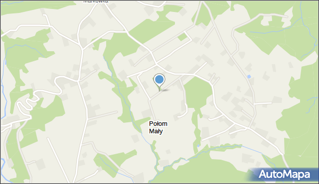 Połom Mały, Połom Mały, mapa Połom Mały