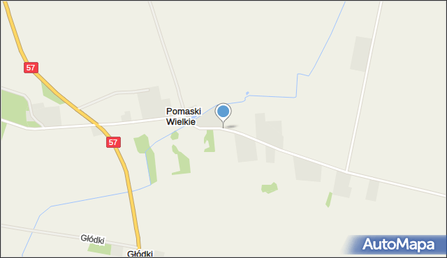 Pomaski Wielkie, Pomaski Wielkie, mapa Pomaski Wielkie