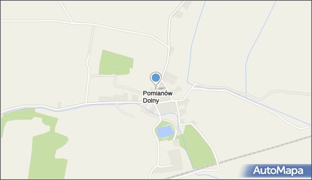 Pomianów Dolny, Pomianów Dolny, mapa Pomianów Dolny