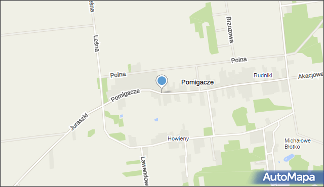 Pomigacze, Pomigacze, mapa Pomigacze