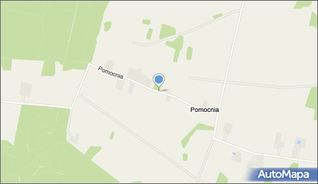 Pomocnia gmina Pokrzywnica, Pomocnia, mapa Pomocnia gmina Pokrzywnica