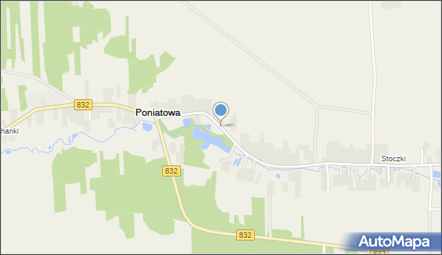 Poniatowa powiat opolski, Poniatowa, mapa Poniatowa powiat opolski