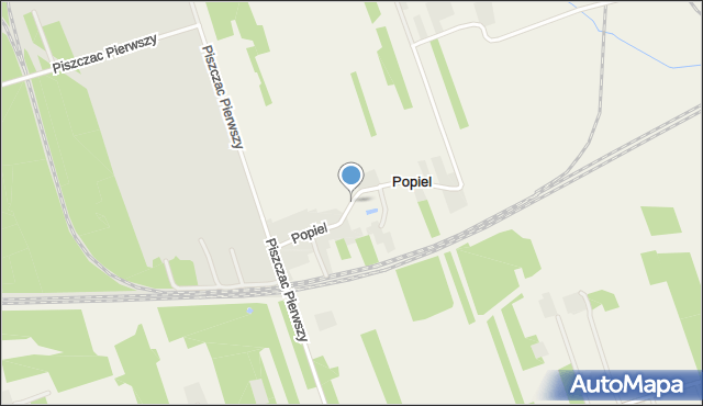 Popiel, Popiel, mapa Popiel