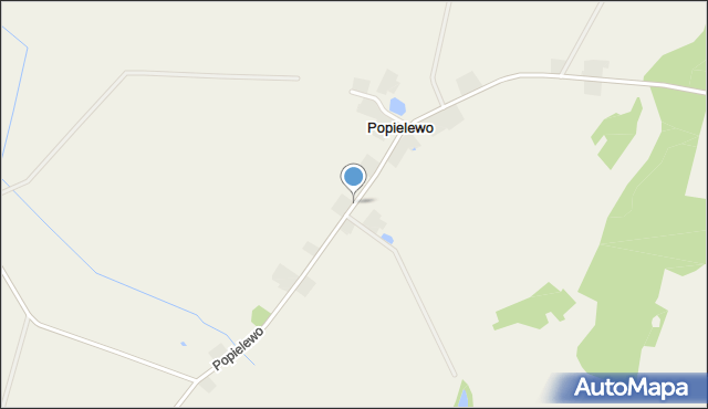 Popielewo gmina Koronowo, Popielewo, mapa Popielewo gmina Koronowo