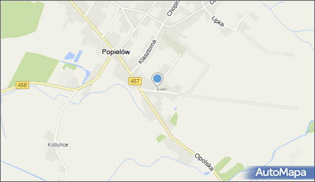 Popielów powiat opolski, Podstawie, mapa Popielów powiat opolski