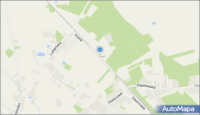 Popielów powiat opolski, Polna, mapa Popielów powiat opolski