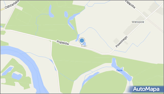 Popielów powiat opolski, Popielów, mapa Popielów powiat opolski