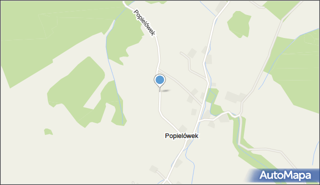 Popielówek, Popielówek, mapa Popielówek