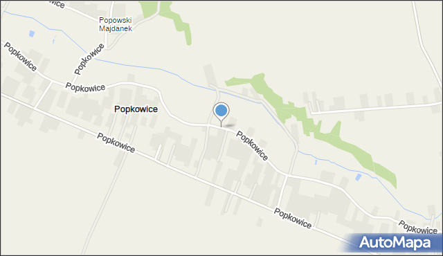 Popkowice gmina Urzędów, Popkowice, mapa Popkowice gmina Urzędów