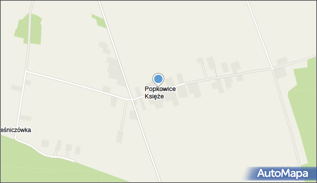 Popkowice Księże, Popkowice Księże, mapa Popkowice Księże