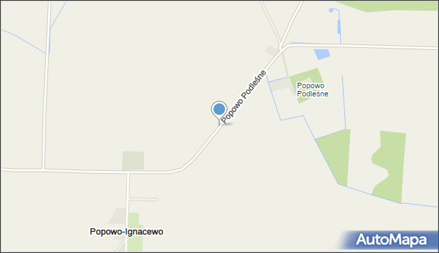 Popowo-Ignacewo, Popowo Podleśne, mapa Popowo-Ignacewo