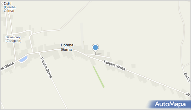 Poręba Górna, Poręba Górna, mapa Poręba Górna